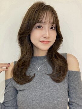 バイオレットジェム(Violet`jem) シースルーぱっつん前髪韓国くびれヘア