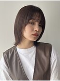 〇レイヤーナチュラルウルフ小顔カット伸ばしかけヘア