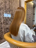 ロンドアベニール 北千住(Lond avenir)&nbsp;ブリーチなしチェリーブラウン髪質改善縮毛矯正酸性ストレート