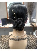 ALMO◎結婚式ヘアアレンジ【金箔カチモリ】