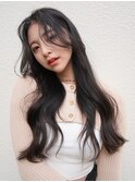 韓国風色っぽブルーブラック