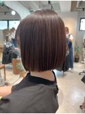 イメチェン/美髪/外ハネボブ/ワイドバング/髪質改善/縮毛矯正