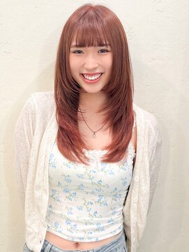 セルカ 新宿(CERCA) 明るめ★ピンクブラウン【CERCA】東京新宿韓国風ヘア美容室前髪