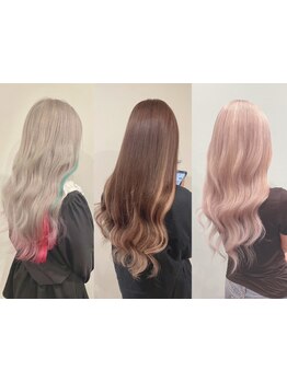 【仙台/広瀬通】東北唯一*最高品質エクステ取扱★艶々で馴染のいいエクステが好評＊インナーカラー風もOK