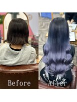 あるじゃんすー 天神店 ブルーシルバー#シールエクステ#韓国#小顔#ヨシンモリ#天神