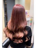 ラピス 横浜(Lapis)&nbsp;ワインレッドブリーチカラーシールエクステ