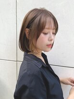 トルネード(TORNADO)&nbsp;大人ボブインナーカラーアッシュグレージュ前髪丸顔K20251130