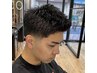 【顔面完成】メンズカット+眉カット(フェード+¥400)¥6100→5800