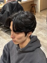 ハレ メンズサロン たまプラーザ(Hale) Haleメンズ刈り上げセンターパートニュアンスパーマたまプラーザ