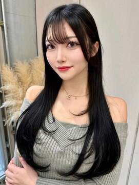 ディーバ 横浜(D.I.E.V.A) 20代30代40代髪質改善ロング韓国レイヤー艶髪ブルーブラック