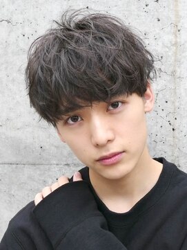 フィフス 大分(fifth) 大分シャドウパーマメンズカットラウンドマッシュツーブロック