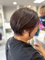 ホワイトストーン WHITE STONE 暗めカラーシンプルレイヤーショート