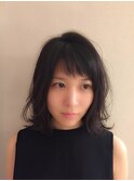 【Lond 中野 千帆】大人可愛いショートバング×外ハネスタイル 