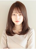20代30代40代 大人可愛いワンカールヘア ミディアム