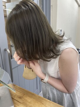 ヴェルダ 池袋店(verda) ブリーチなしダブルカラーオリーブアッシュ