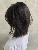 デューヘアー(due hair) 韓国風ミディアムレイヤースタイル/ワンカールで仕上がる