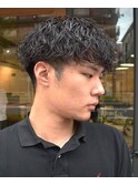 波巻きツイストスパイラルパーマ