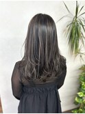 ハイライトカラーケアブリーチレイヤーカットくびれヘアカット