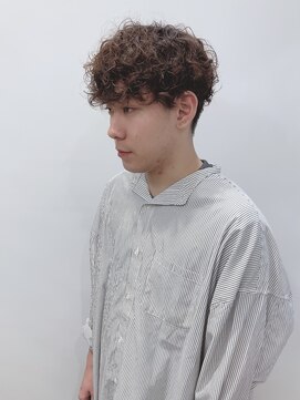 モリオフロムロンドン 松戸店(Morio from London) 【松戸 岩口】ブラウンカラーマッシュパーマショート