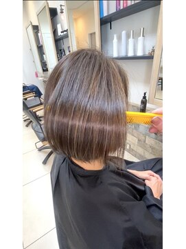 リアン(Lien) 髪質改善カラー/白髪ぼかしハイライト/ボブ