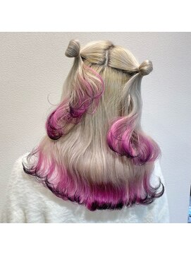 サンクチュアリー ウィズ コネクト(Sanctuary with connect) エンドカラー×ブラック×ピンク