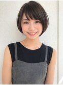 丸みショートボブ