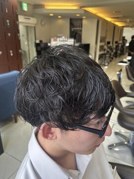 プライズ 池袋店(prize) スーツ短髪ツーブロック束感モテる黒髪シークレットパーマ流行