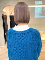 ローレン(LOREN)&nbsp;ミルクティーベージュぷつっとボブケアブリーチ 梅田