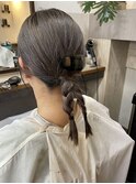 巻かないヘアアレンジ