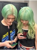 10952ネオンカラーハイライトグラデーションニュアンスカラー