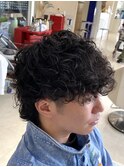 ウルフカット×スペインカール