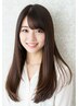 【前髪 顔周り】気になる部分のストレート+カット+髪質改善tr