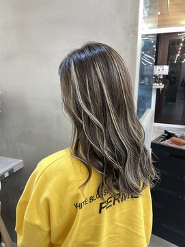 ロンドシエル 横浜(Lond ciel) メルティカラー似合わせカットウェーブミディアムレイヤーカット