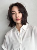 ハイトーンカラー_前髪パーマ_ぱっつん前髪