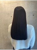 チェリーブラウン艶髪ストレート × ダークブラウン