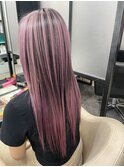 ピンクバレイヤージュ