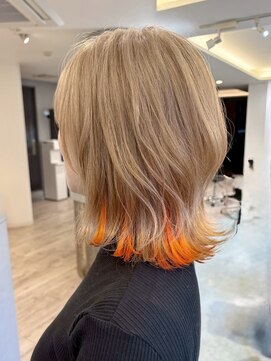 ルーブ トウキョウ(Loob. TOKYO) 池袋ブリーチカラーデザインカラーグレージュハイトーンカラー