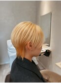 上品ハイトーンショートウルフ