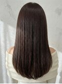 縮毛矯正ロング♪コスメストレート髪質改善ココアベージュ