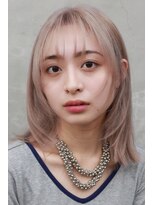 プネル(punel) 原宿 ミルクティーグレージュ ハッシュカット/ケアブリーチ2回