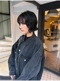 大分ショートボブ顔まわりレイヤーカット髪質改善カラー