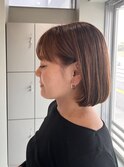 【EIGHT豊崎】お客様スタイル_ぷつっと感のボブ