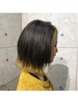 ヘアサロン ドットプラス 町田店(dot. plus) 裾カラー × Yellow