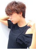 ラフカールマッシュショートパーマ