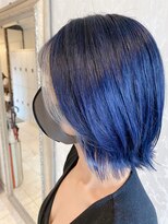 ヘアスタジオ アルス 御池店(hair Studio A.R.S)&nbsp;フェイスフレーミング ホワイト ブルーカラー#くすみブルー