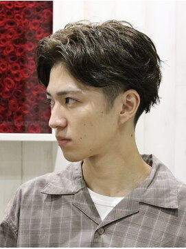 ヨシザワインク プレミアム 横浜 桜木町店(YOSHIZAWA Inc. PREMIUM) 爽やかビジカジセンターパートアップバングマッシュ