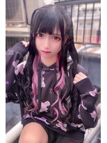 カプセル シンジュク(CAPSULE)&nbsp;☆CAPSULE☆インナーカラーピンク　シールエクステ