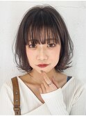 ルーズボブ_マロンベージュAラインボブかきあげロング_68028