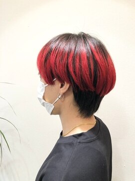 ヘアー スタイリスト(hair STYLIST) レッドカラー☆マッシュウルフ