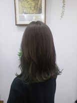 アーシェ 横浜店(A'SHE) 裾インナーカラー＊深緑